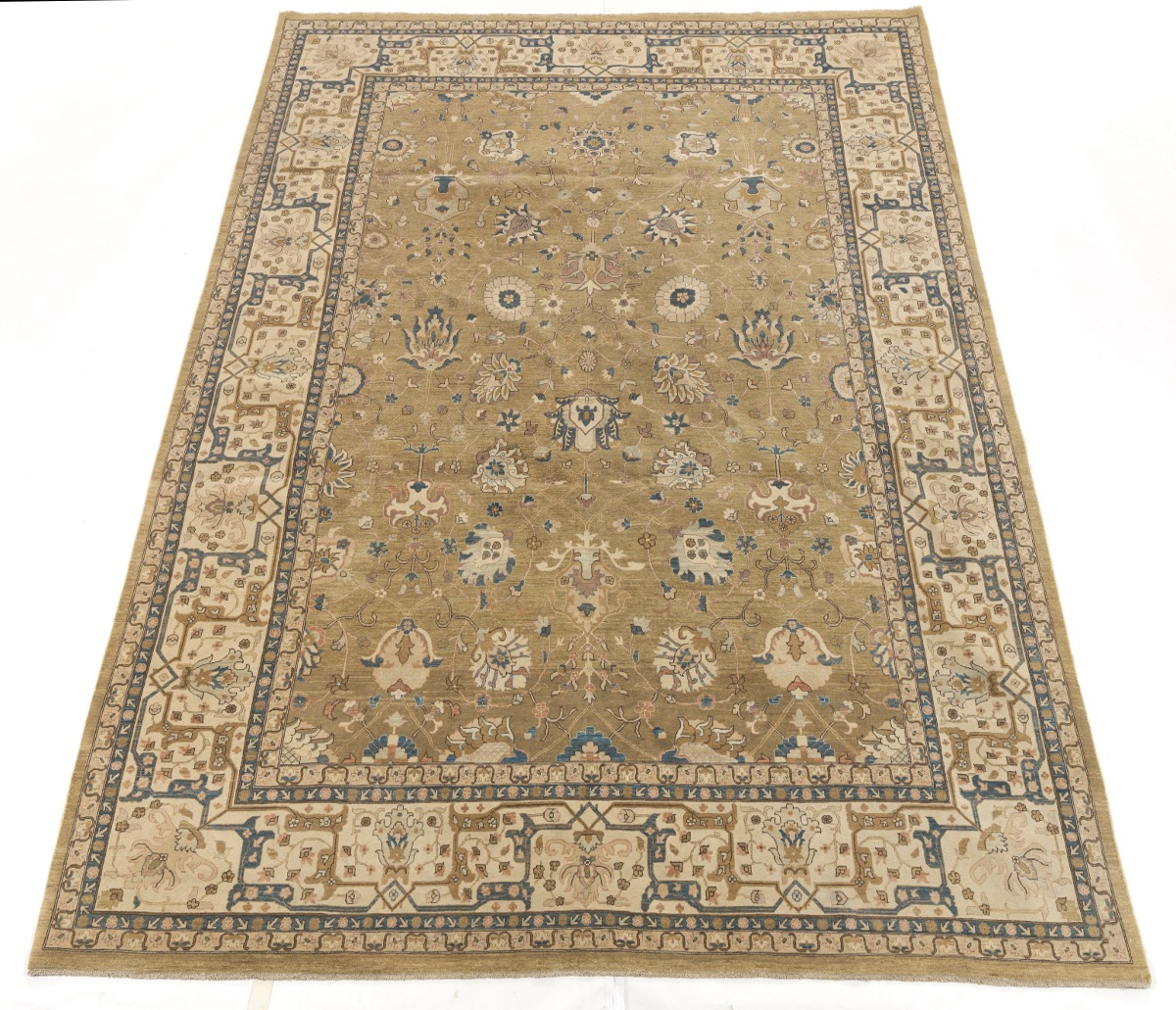 Fine Hand Knotted Oushak Carpet - Image 2 of 4