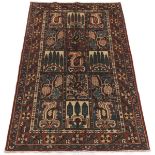 Semi Antique Hand Knotted Bakhtiari Carpet