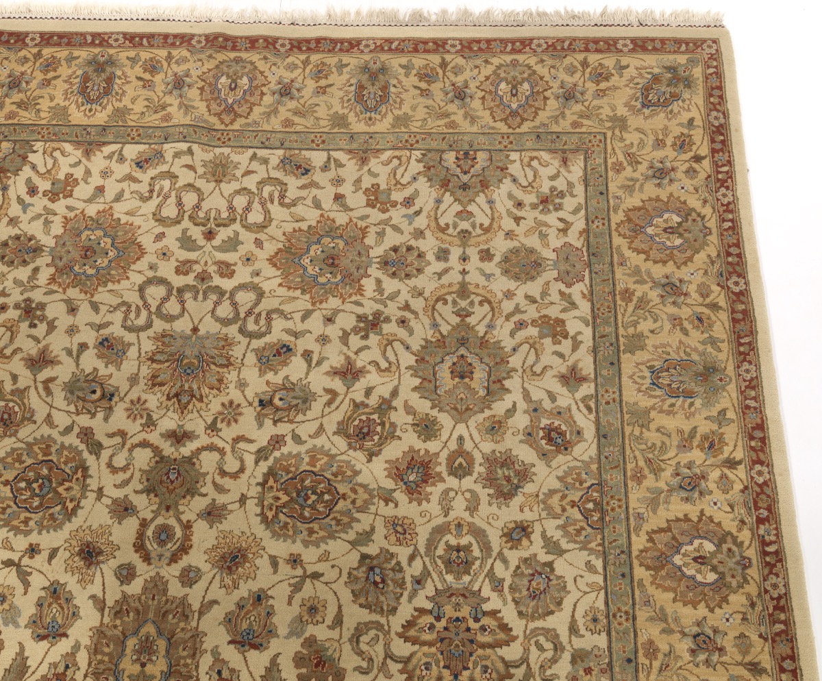 Very Fine Semi Antique Hand Knotted Mahal Carpet - Image 3 of 5