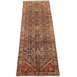 Very Fine Semi-Antique Hand Knotted Mahal Runner
