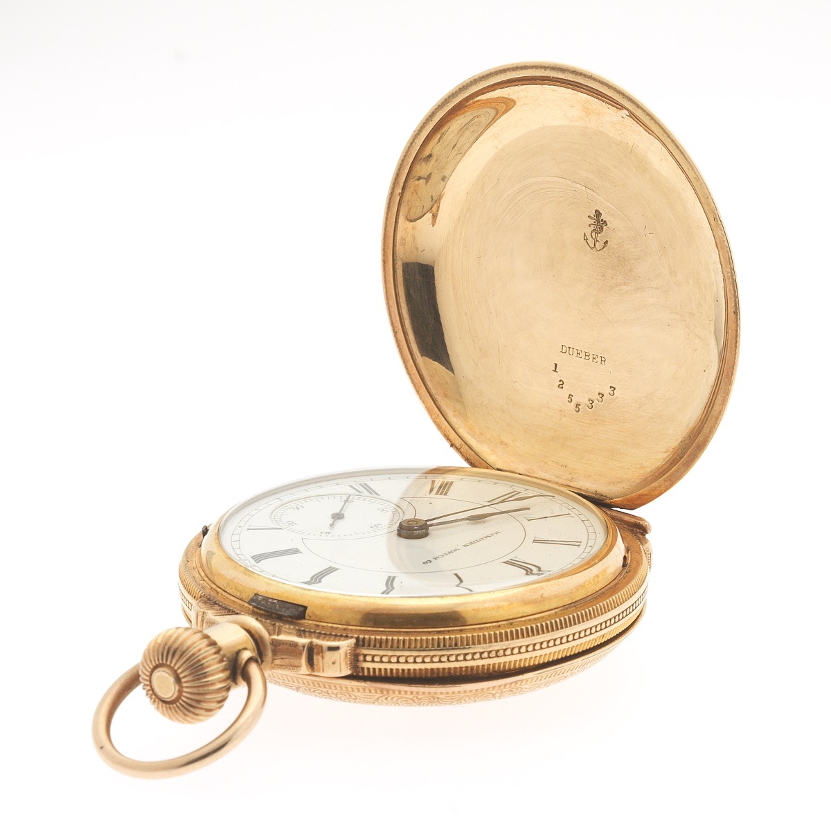Hampden 18 Size Hunter Case Gold Filled Pocket Watch, Springfield, Mass., ca. 1884 - Image 3 of 8