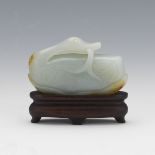 Carved Jade Duck