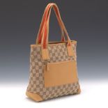 Gucci Canvas and Leather Tote
