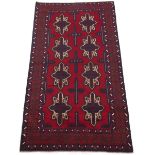 Fine Vintage Hand Knotted Balouch Carpet