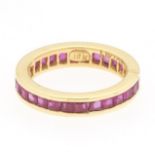 LeVian Ladies' Gold and Ruby Eternity Band