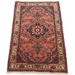 Fine Vintage Hand Knotted Heriz Carpet