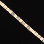 Vintage "Add-a-Diamond" Gold and Diamond Bracelet