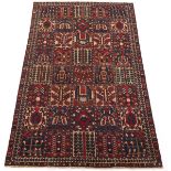 Fine Semi-Antique Hand Knotted Bakhtiari "Garden Panels" Carpet