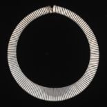 Sterling Silver Tubogas Flex Graduated Fashion Necklace