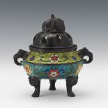 Chinese Bronze Cloisonne Censer