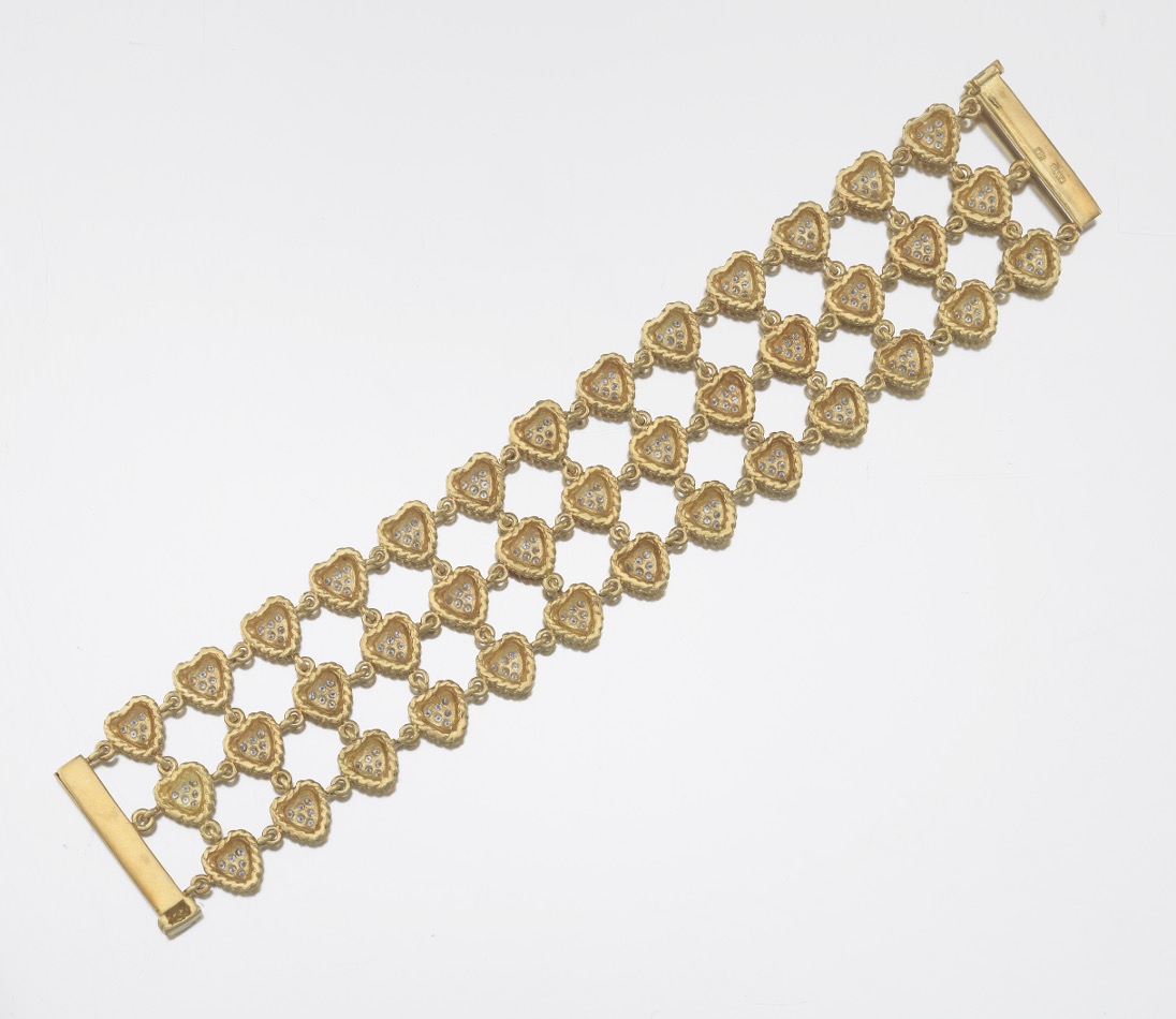 CASSIS Ladies' Gold and Diamond Hearts Bracelet - Image 3 of 5