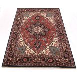 Fine Semi-Antique Hand Knotted Heriz Serapi Carpet