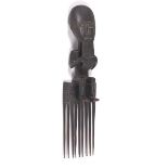 Carved Wood African Comb