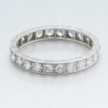 Art Deco Style Platinum and Diamond Eternity Band