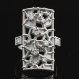 Palladium and Diamond Fashion Ring