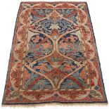 Unusual Very Fine Semi-Antique Hand Knotted Oushak Carpet, ca. 1970's