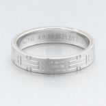 Hermes 18k White Gold Kilim Ring