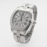 Cartier XL Roadster Stainless Steel Automatic Watch, Cartier Presentation Pouch