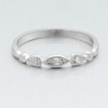 Ladies' Art Deco Style Platinum and Diamond Band