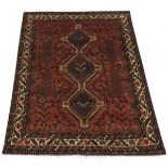 Very Fine Semi-Antique Hand Knotted Pictorial Shiraz Carpet, ca. 1960's