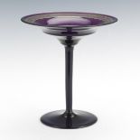 Moser Amethyst Glass Compote