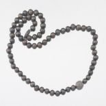 Elegant Ladies' Gold, Diamond and Tahitian Pearl Necklace