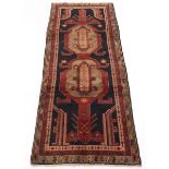 Very Fine Semi-Antique Hand Knotted North-West Persian "Double Eagle" Runner, ca. 1960's