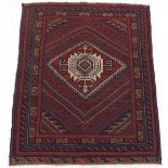 Very Fine Vintage Hand Knotted Turkoman Soumak Sculpted Carpet