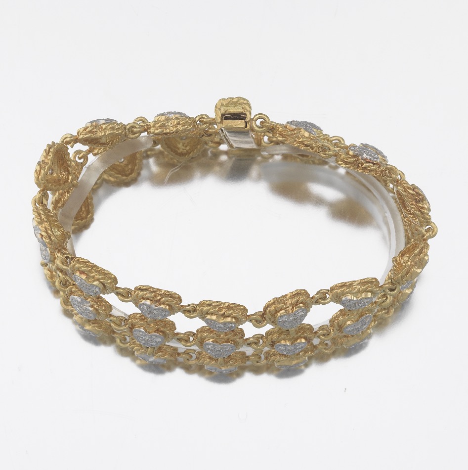 CASSIS Ladies' Gold and Diamond Hearts Bracelet - Image 5 of 5