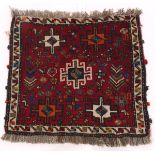 Rare Very Fine Antique Hand Knotted Qashqaie Shiraz Rug, ca. 1920's