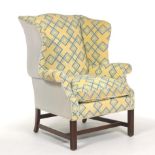 Upholstered Wingback Arm Chair