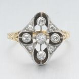 Ladies' Victorian Two-Tone Gold and Diamond Ring
