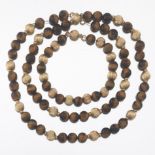 Ladies' Gold and Tiger Eye Necklace and Bracelet