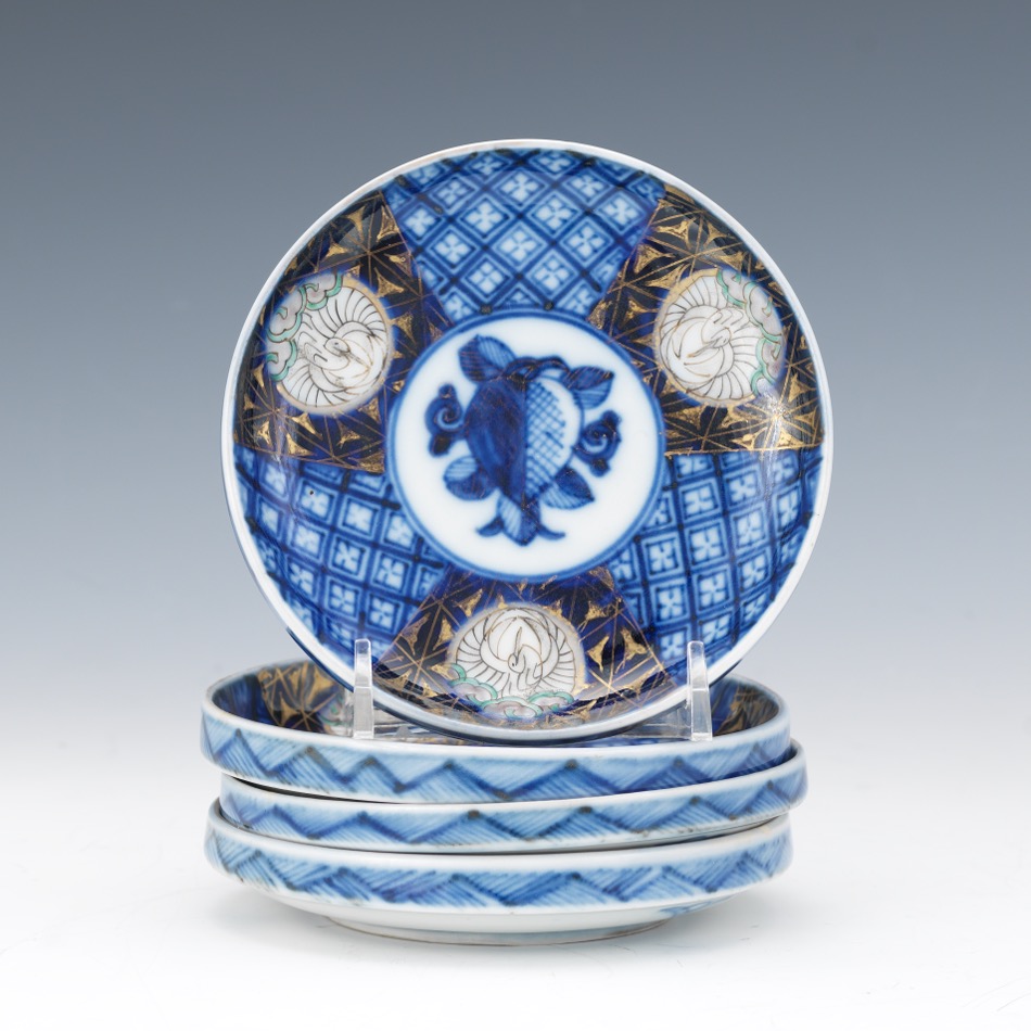 Four Japanese Porcelain Plates