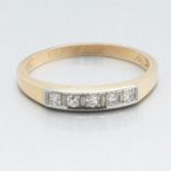 Ladies' Two-Tone Gold and Diamond Band