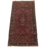 Antique Hand Knotted Sarouk Carpet, ca. 1920's