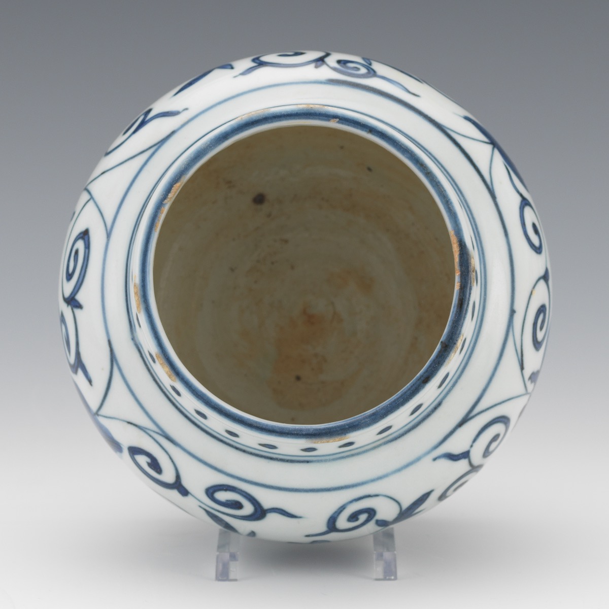 Chinese Porcelain Blue and White Jar, Apocryphal Wanli Marks - Image 6 of 7