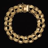 Ladies' Vintage Gold Curb Link Fancy Bracelet