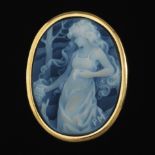 Ladies' Porcelain Cameo Brooch