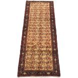 Semi-Antique Hand Knotted Kurdish Bidjar Runner