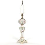 Dresden Rococo Style Porcelain Lamp
