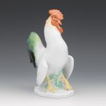 Herend Porcelain Hand Painted Cockerel Sculpture