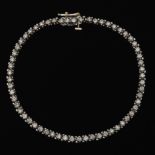 Ladies' Gold and Diamond Tennis Bracelet