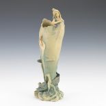 Bernard Bloch Art Nouveau Sea Nymph Vase