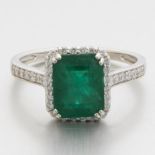 Ladies' Emerald and Diamond Ring