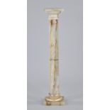 Tall Elegant Agate Doric Column Pedestal
