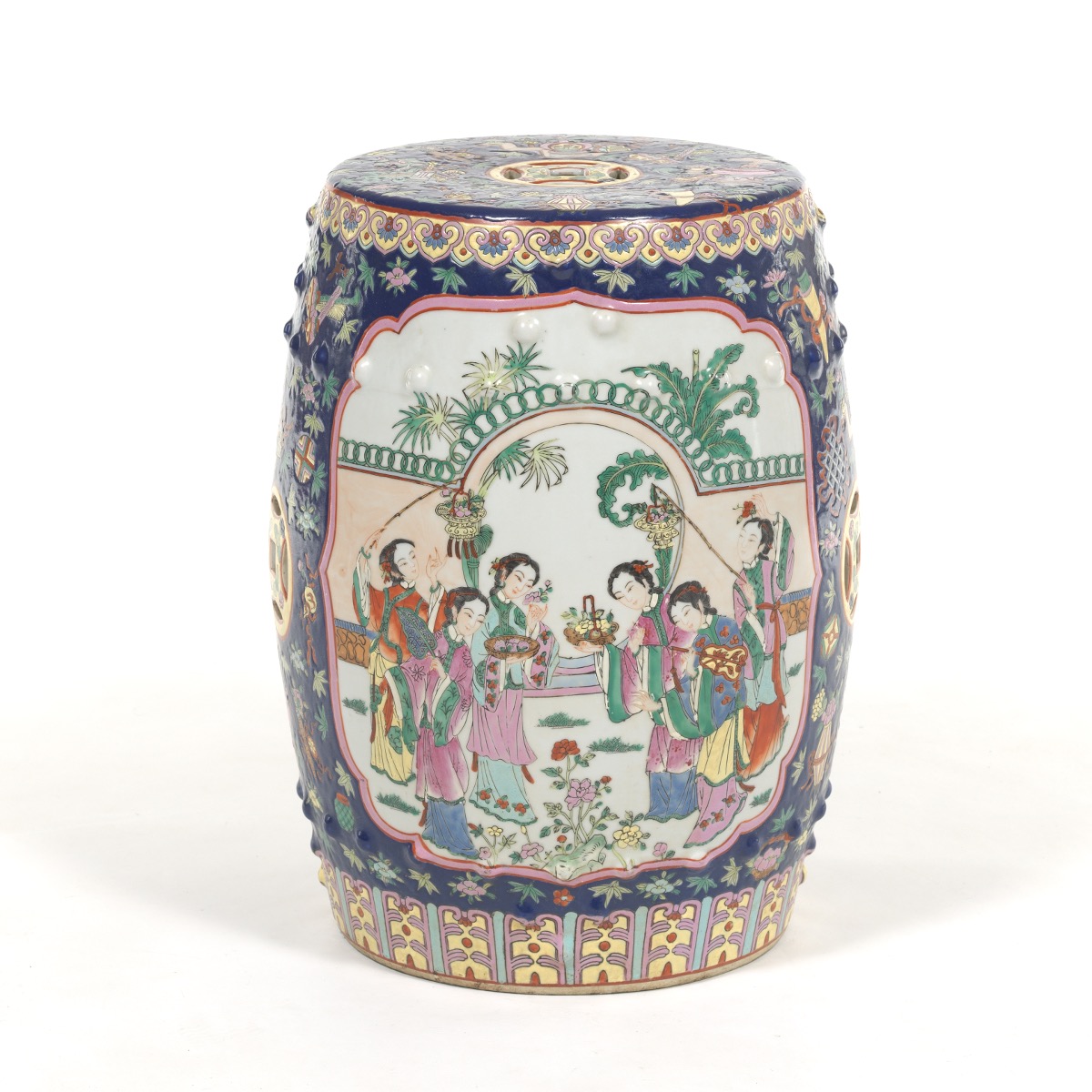 Chinese Porcelain Garden Stool - Image 3 of 7