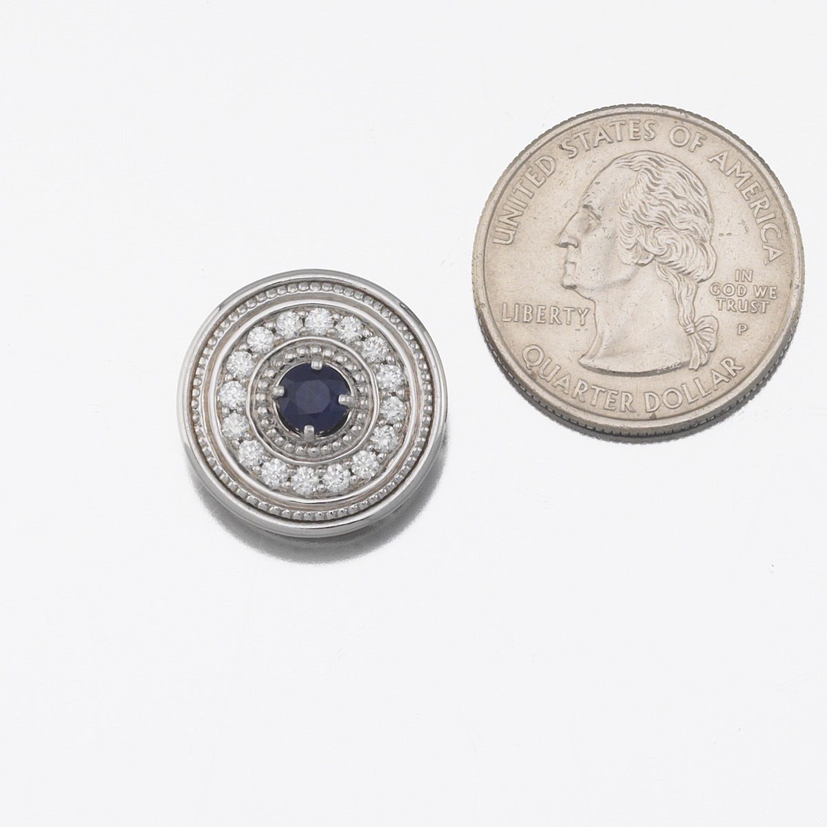 Ladies' Sapphire and Diamond Pendant - Image 2 of 5