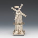 Dutch 833 Silver Export Mill Spice Tower, dated 1885