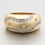 Ladies' Sonia B. Vintage Gold and Diamond Dome Ring